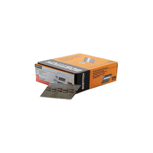 Pneumatic Nail, 2-3/8 in L, 10 ga, Galvanized, Round Head, 33 Degrees, Bostitch, Mfr#: PT-8DR113GFH2
